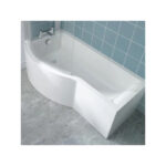 Ideal Standard Concept P-Shaped 1700 x 900mm Left Shower Bath, Panel & Screen