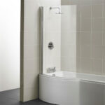 Ideal Standard Concept P-Shaped 1700 x 900mm Left Shower Bath, Panel & Screen