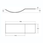 Ideal Standard Concept 170cm Shower Bath Front Panel E7317