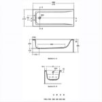 Ideal Standard Concept 170x70cm Rectangular Bath No Tapholes
