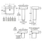 Ideal Standard Concept Cube 550mm 1 Taphole Basin & Full Pedestal