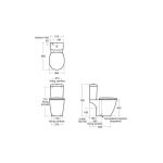 Ideal Standard Concept Cube Close Coupled Toilet with Slow Close Seat