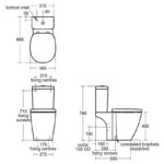 Ideal Standard Concept Toilet with Push Button Cistern & Standard Seat