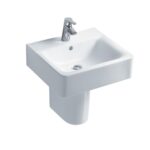 Ideal Standard Concept Cube 50cm Basin & Semi-Pedestal