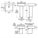 Ideal Standard Concept Cube 50cm Basin & Semi-Pedestal