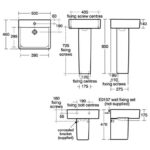 Ideal Standard Concept Cube 500mm 1 Taphole Basin & Full Pedestal