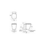 Ideal Standard Concept Back To Wall Toilet with Slow Close Seat