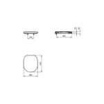 Ideal Standard Concept Toilet Seat & Cover E7918