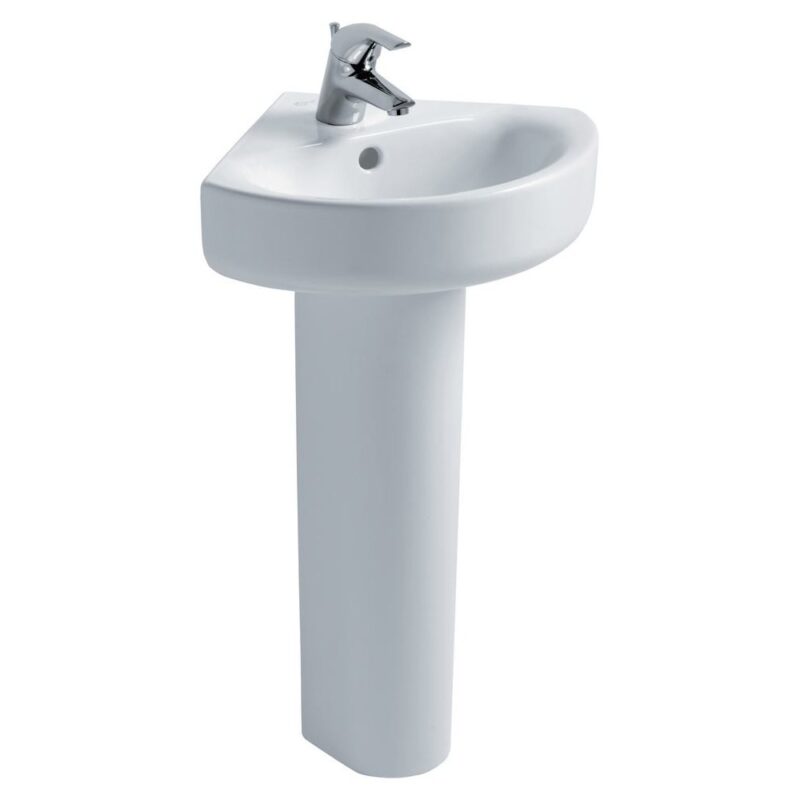 Ideal Standard Concept Arc 45cm Corner Washbasin 1 Taphole E7928 Ideal Standard Concept Arc 45cm Corner Washbasin 1 Taphole E7928