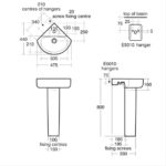 Ideal Standard Concept Arc 45cm 1 Hole Corner Basin & Pedestal