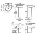 Ideal Standard Concept Arc 450mm 1 Taphole Basin & Full Pedestal