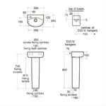 Ideal Standard Concept Arc 35cm Left Taphole Basin & Pedestal