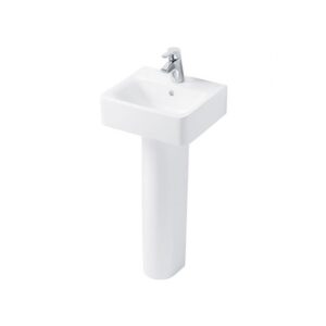 Ideal Standard Concept Cube 400mm 1 Taphole Basin & Full Pedestal