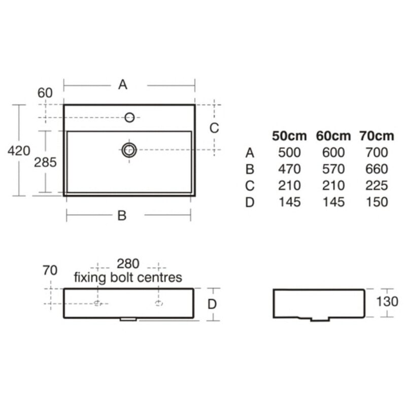 Ideal Standard Strada 60cm Countertop Washbasin 1 Taphole K0778