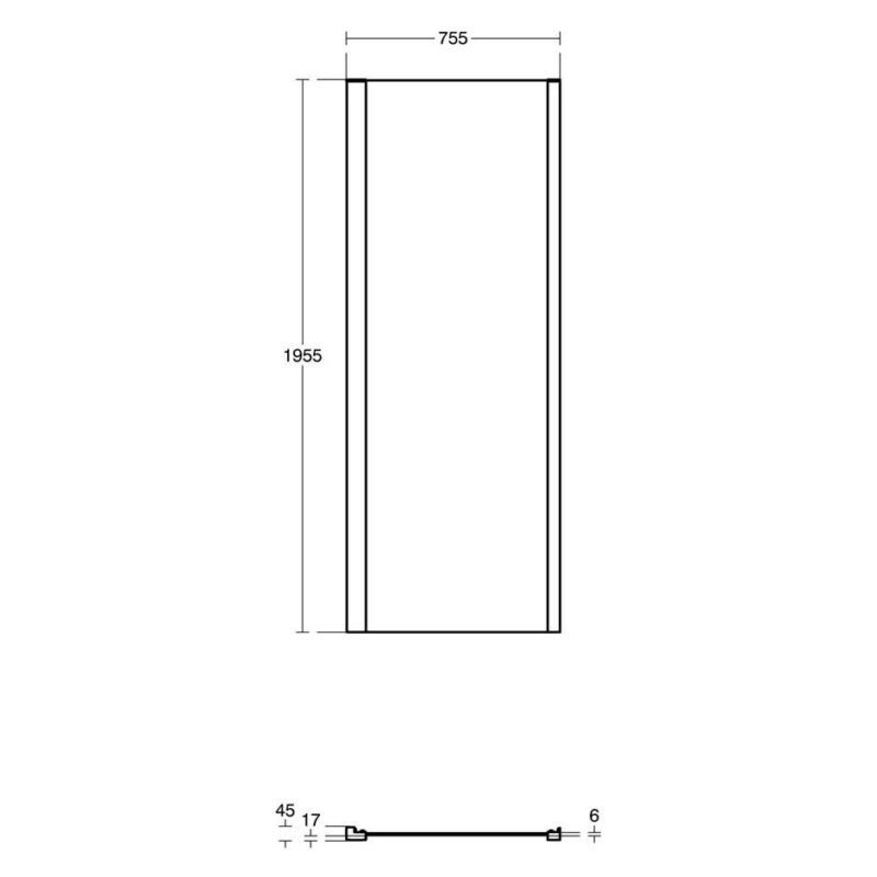 Ideal Standard Connect 2 800mm Side Panel K9415