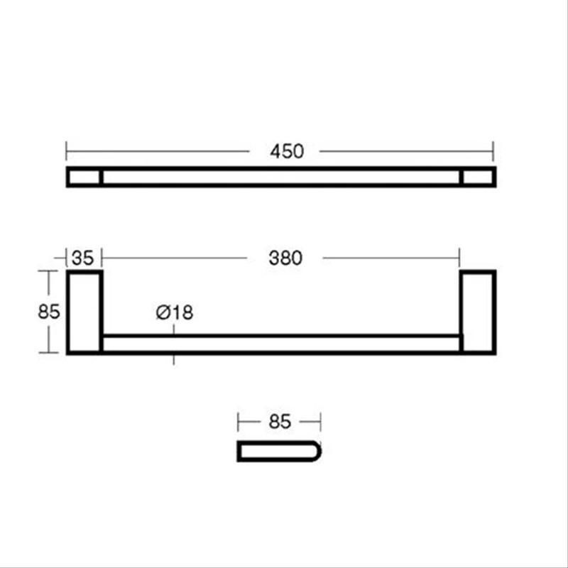 Ideal Standard Concept Towel Rail 450mm N1386
