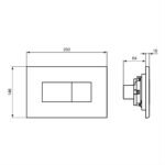 Ideal Standard Solea P2 Pneumatic Dual Flushplate White