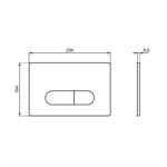 Ideal Standard Oleas M1 Mechanical Dual Flushplate White