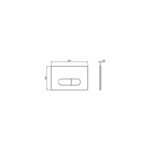 Ideal Standard Oleas Pneumatic Dual Flushplate R0116 Matt Chrome