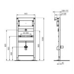 Ideal Standard Prosys Urinal Frame for Sensorflow (Specfic Urinals)