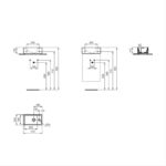 Ideal Standard Eurovit+ 35cm Gloss White Guest Unit & 1 Right Hole Basin