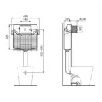 Ideal Standard Prosys 120mm Depth WC Cistern Mechanical R0317