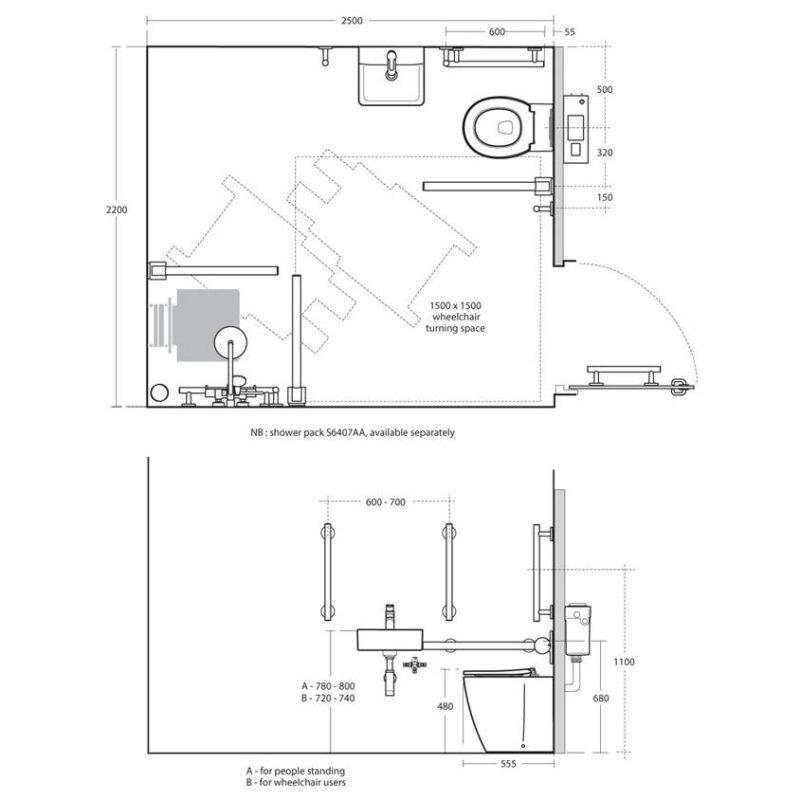 Ideal Standard Concept Freedom Bathroom Pack S6406 Chrome
