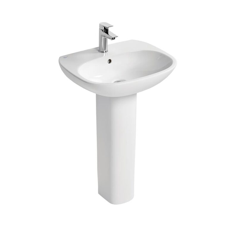 Ideal Standard Tesi 55cm 1 Hole Basin & Pedestal