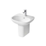 Ideal Standard Tesi 550mm 1 Taphole Basin & Semi Pedestal