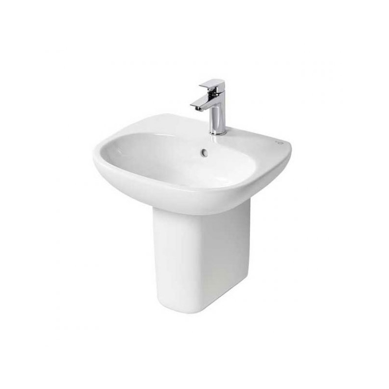 Ideal Standard Tesi 550mm 1 Taphole Basin & Semi Pedestal Ideal Standard Tesi 550mm 1 Taphole Basin & Semi Pedestal