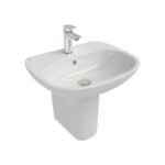 Ideal Standard Tesi 550mm 1 Taphole Basin & Semi Pedestal