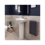 Ideal Standard Tesi 450mm 1 Taphole Cloakroom Basin & Full Pedestal