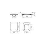 Ideal Standard Studio Echo Toilet Seat Slow Close T3181