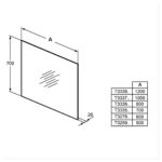 Ideal Standard 70cm Mirror with Ambient Light & Anti-Steam