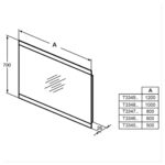 Ideal Standard 100cm Mirror with Sensor Light & Anti-Steam T3348