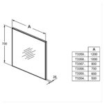 Ideal Standard 60cm Framed Bathroom Mirror T3355