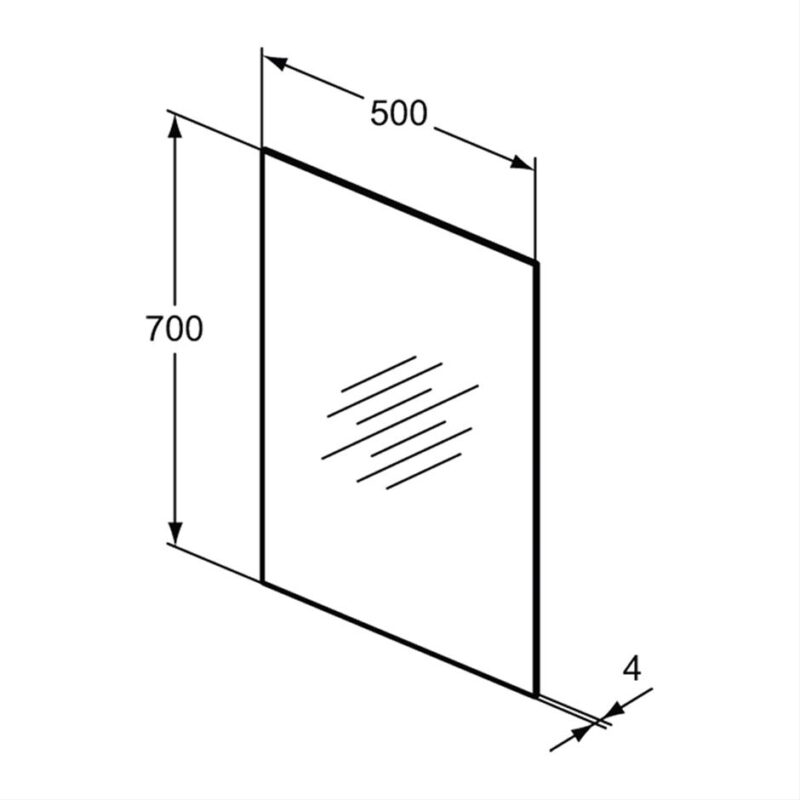 Ideal Standard 50cm Bathroom Mirror T3365