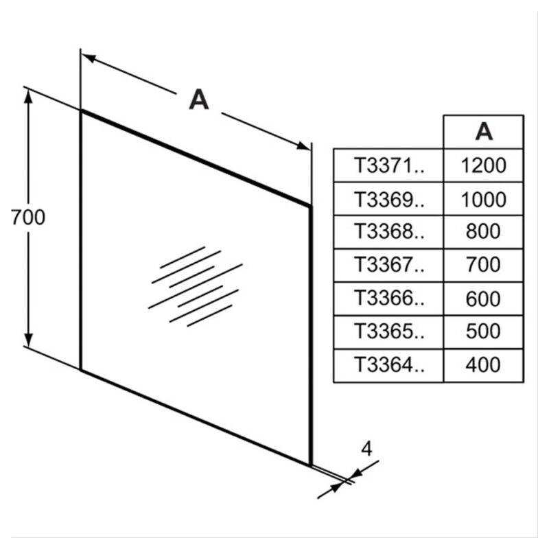 Ideal Standard 120cm Bathroom Mirror T3371