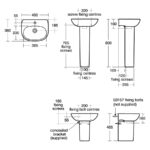 Ideal Standard Tesi Small Semi-Pedestal T3520 White