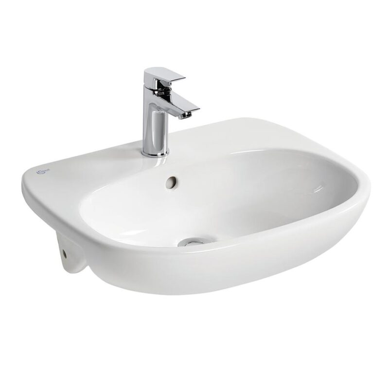 Ideal Standard Tesi 55cm Semi-Countertop Basin 1 Hole T3526