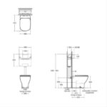 Ideal Standard Tesi Aquablade Back-To-Wall WC Bowl T3535 White