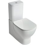 Ideal Standard Tesi Close Coupled Back-to-Wall Toilet with Normal Seat