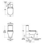 Ideal Standard Tesi BTW Toilet with 4/2.6 Litre Cistern & Standard Seat