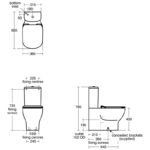 Ideal Standard Tesi Close Coupled 4/2.6 Litre Cistern T3569