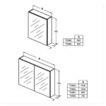 Ideal Standard 80cm Mirror Cabinet T3591