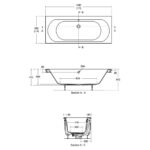 Ideal Standard Tesi 170x70cm Double Ended Bath T3605