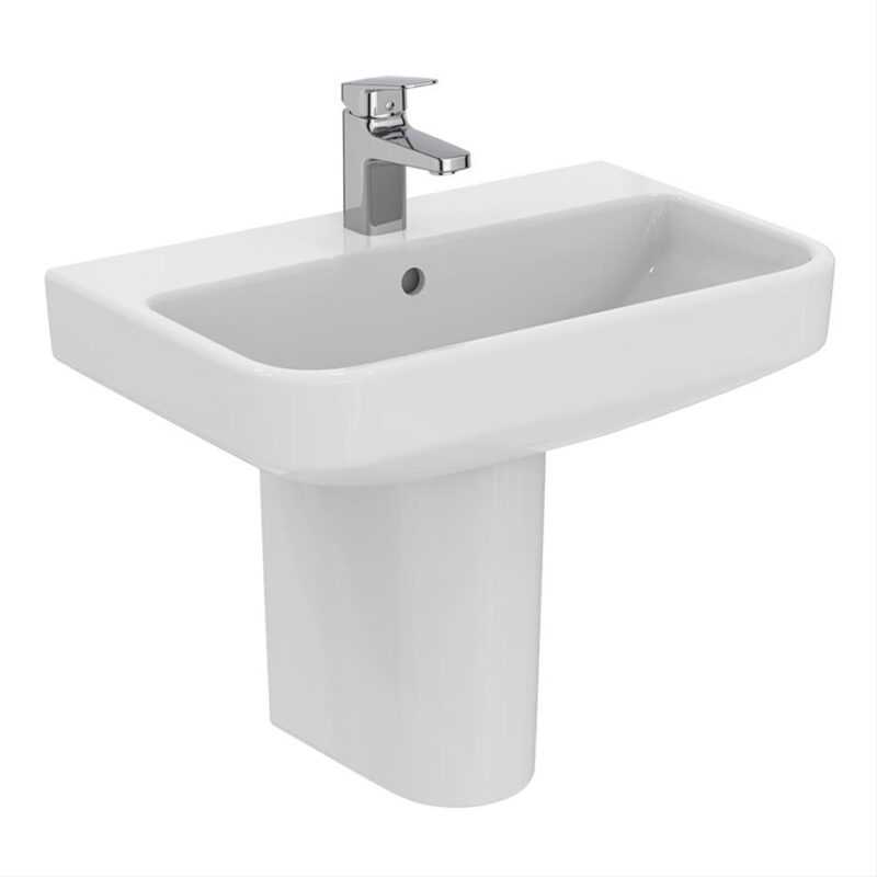 Ideal Standard i.Life S 60cm Compact 1 Hole Basin & Semi-Pedestal Ideal Standard i.Life S 60cm Compact 1 Hole Basin & Semi-Pedestal