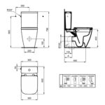 Ideal Standard i.Life S Compact Close Coupled Back to Wall Toilet with Ecoe Cistern & Soft Close Slim Seat
