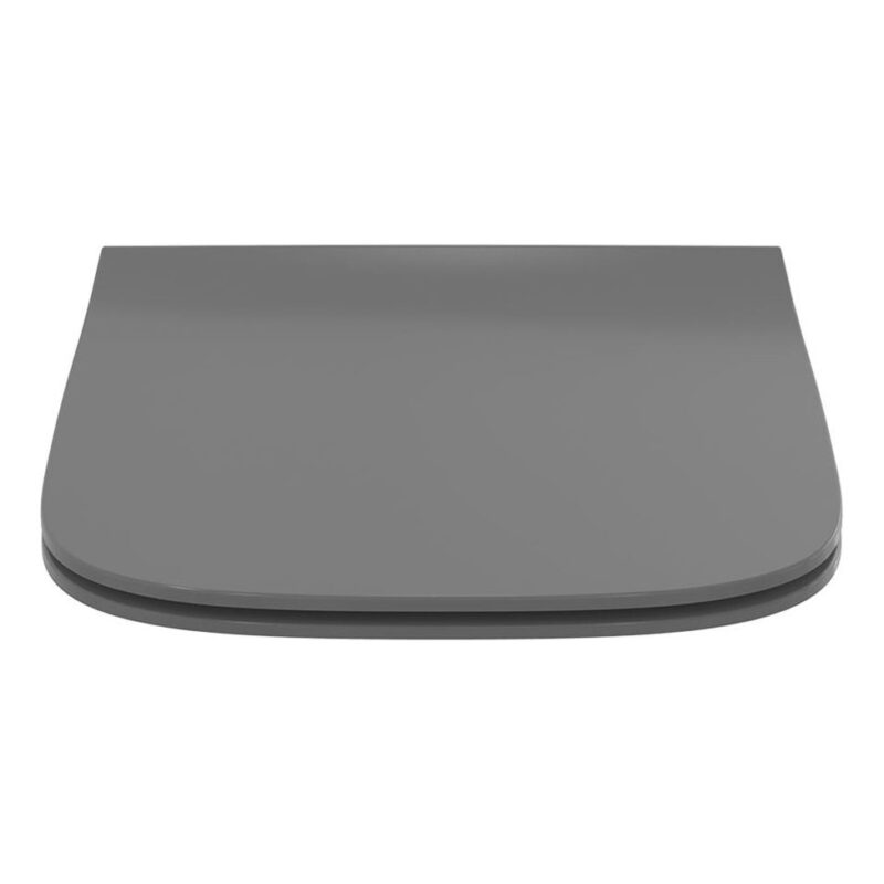 Ideal Standard i.Life B Gloss Grey Rimless Close Coupled Toilet with Soft Close Slim Seat