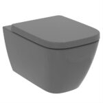 Ideal Standard i.Life B Wall Mounted Grey Rimless Toilet with Slow Close Seat